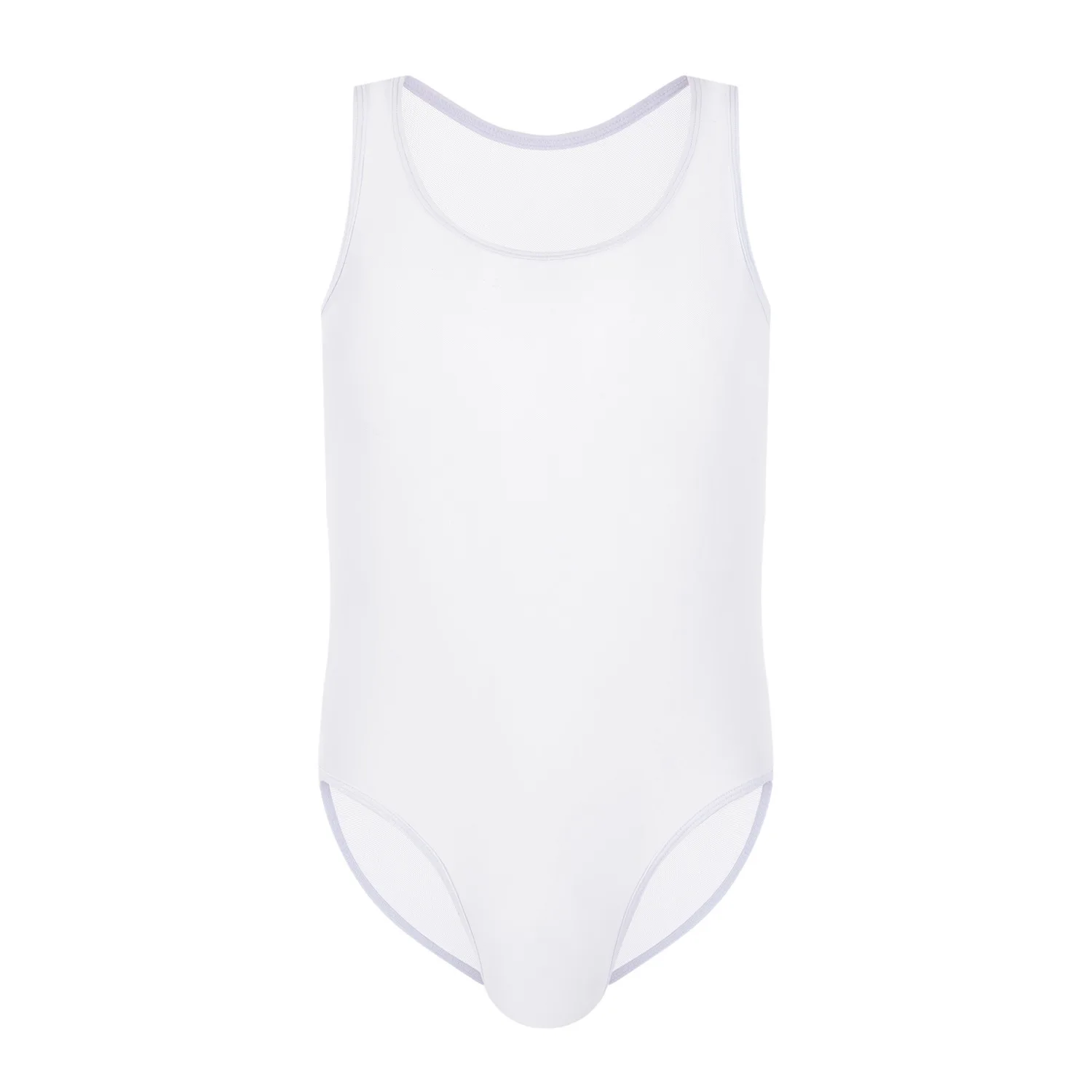 Мужской боди-корсет из эластичной ткани Leotard Ice Silk Transparent Breathable Body Gay One Piece Singlet Struggles on.