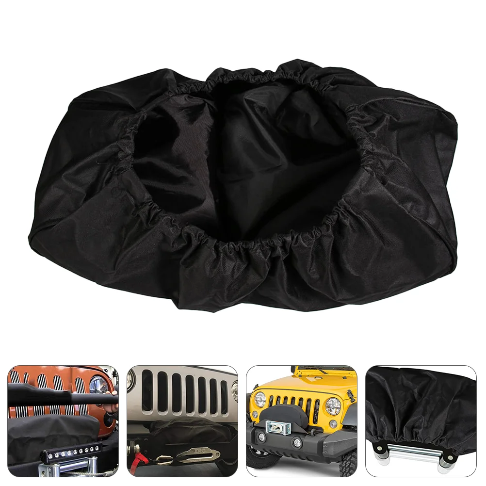 

600D Oxford Cloth Car Winch Cover Car Electric Winch Cover Waterproof SUV Winch Cover