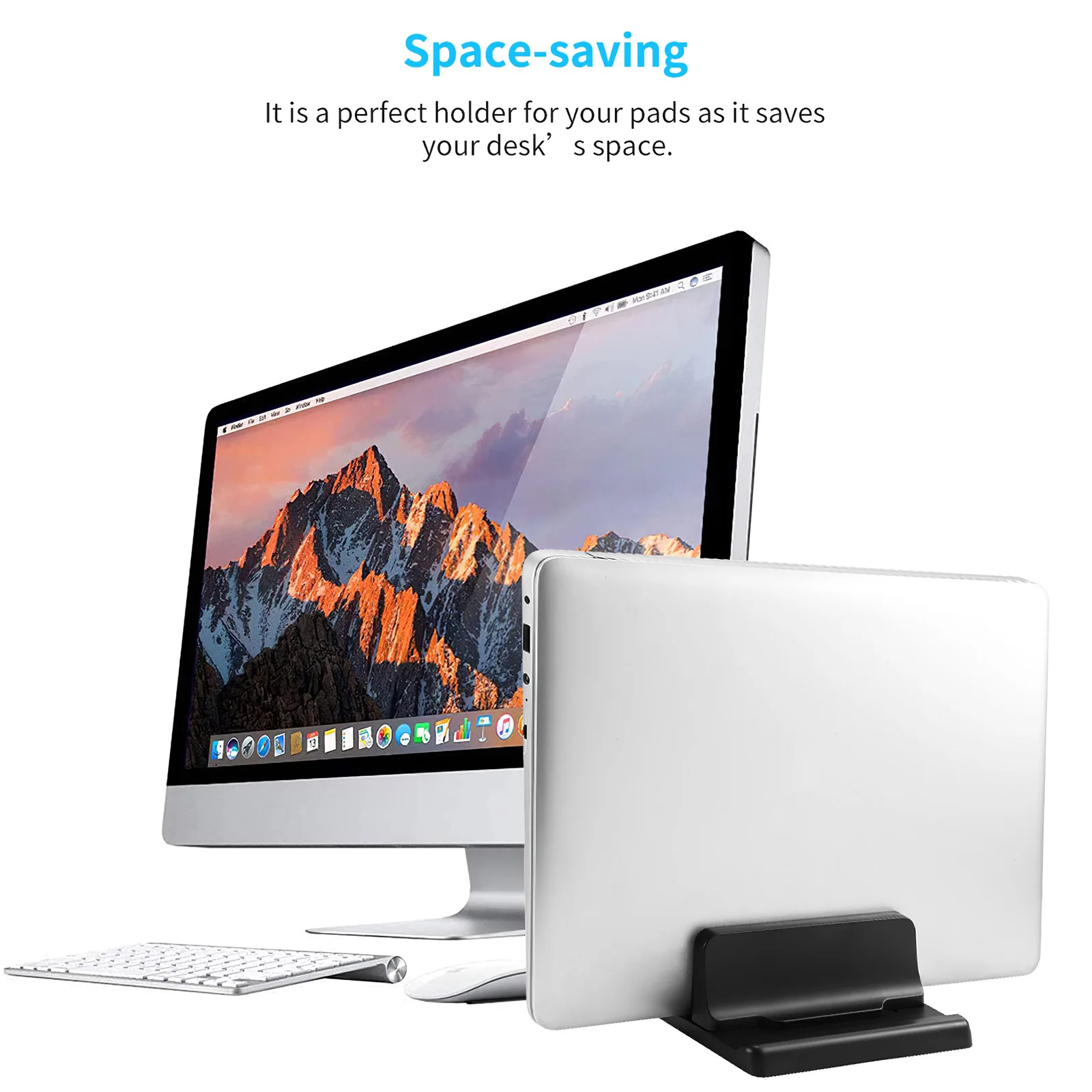 Вертикальная подставка для ноутбука Macbook Air Pro 13 16 настольная с 2 слотами