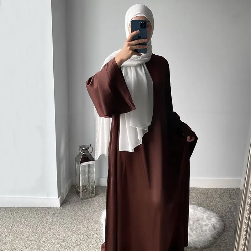 

Платье с длинным рукавом, мусульманская женская молитвенная одежда, Jilbab Abaya, Ближний Восток, Дубай, модные элегантные вечерние платья, мусул...