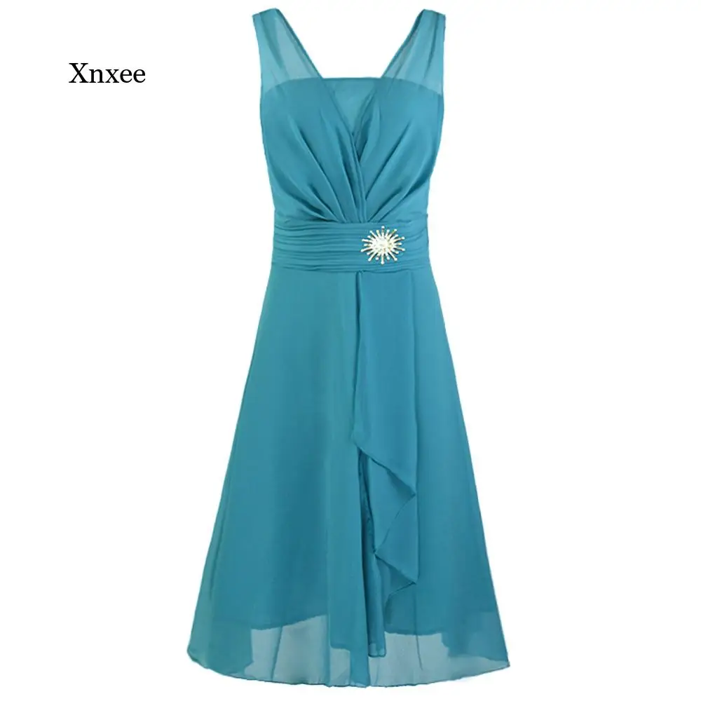 Женское бальное платье без рукавов с высокой талией и V-образным вырезом |