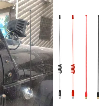 Radio Modified Antenna 1997-2022 for Jeep Wrangler TJ JK JL Gladiator JT Unlimited 2/4-Door Car Exterior Accessories Black Red