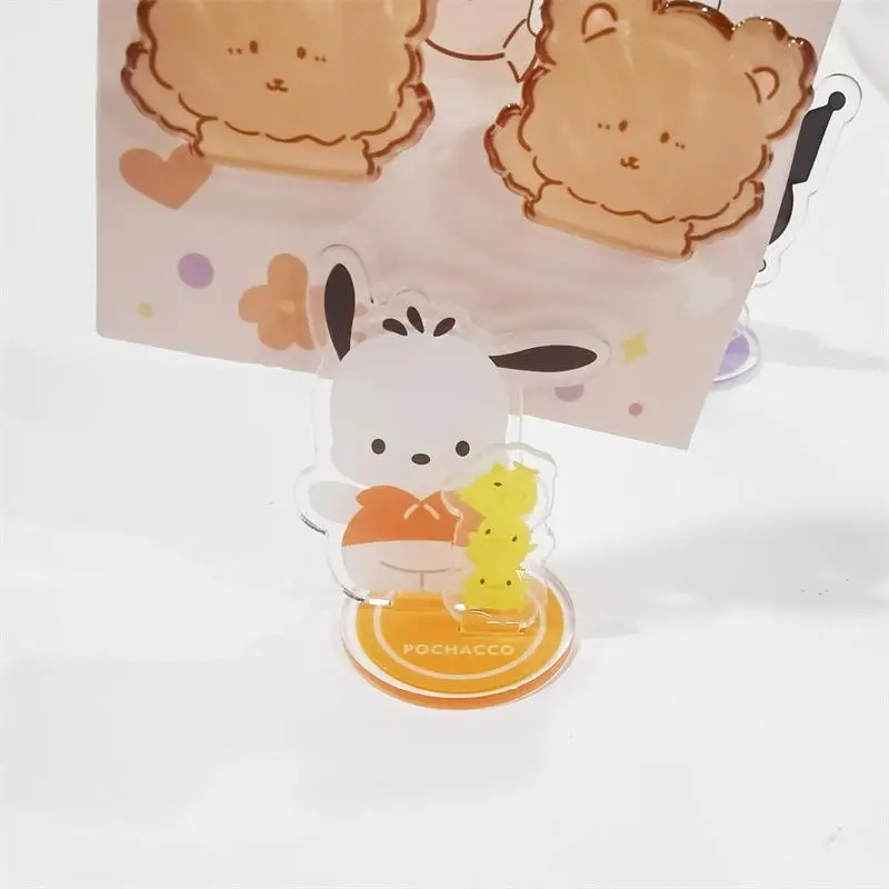 Kawaii Sanriod аниме серия Kuromi Pachacco Милая мультяшная стойка фото зажим для студентов