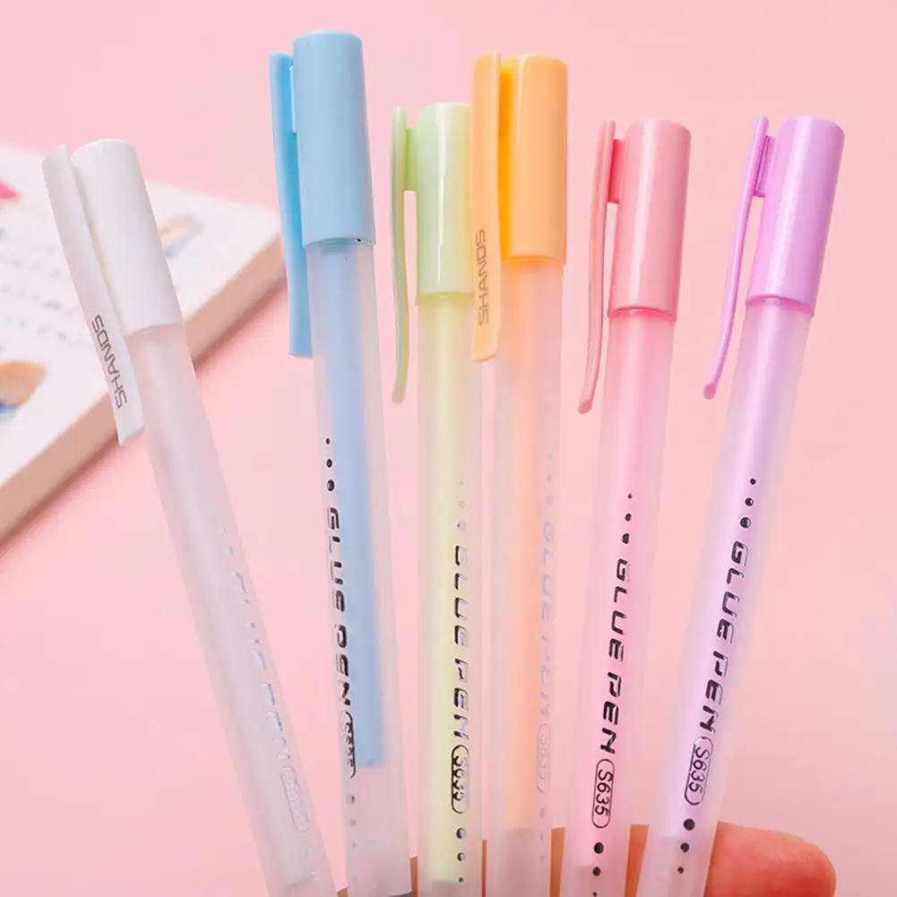 

1pc Candy Color Quick-drying Glue Pen Manual Glue Stick Glue Diy Viscosity Office Student Handbook High Uy70 C4e3