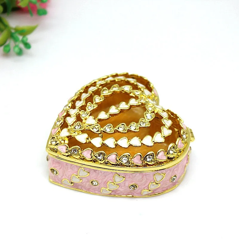 Pewter Heart Shaped Jewelry Box