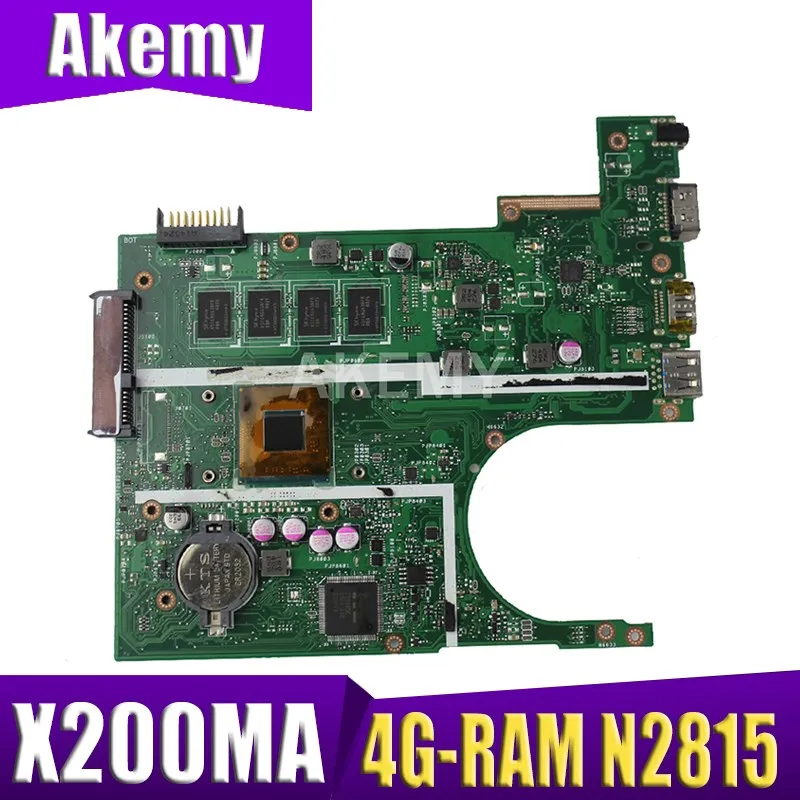 

New 90MB04U1-R00020 Motherboard For ASUS X200M X200MA F200M Laptop Mainboard 100% Tested 4G-RAM N2815
