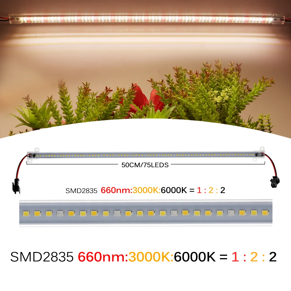 Фитолампа Hunta Full Spectrum 220В 75LED 50см
