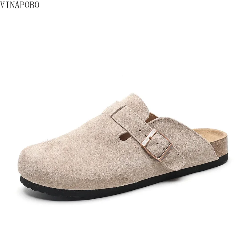 Новые бостонские сабо тапочки для женщин и мужчин пробковые сандалии женские