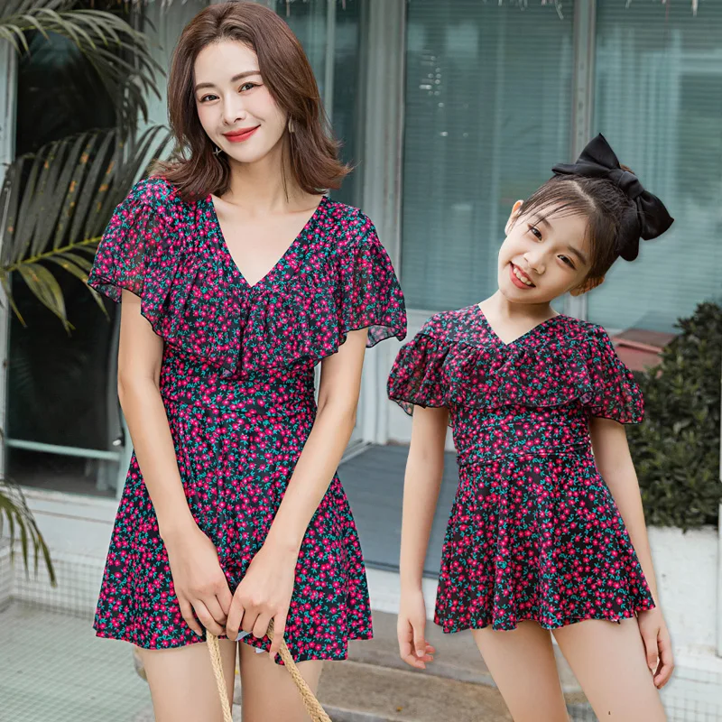 

mother daughter bathing suits mom kids swimwear mommy and me swimsuit