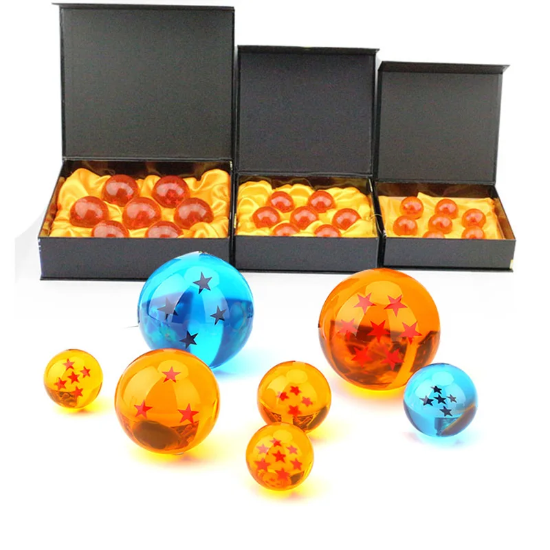 

Hot Dragon Ball Z 7 Stars Crystal Ball DragonBall 3 Sizes Selectable Action Figures Box Packaged Free Shipping Gifts