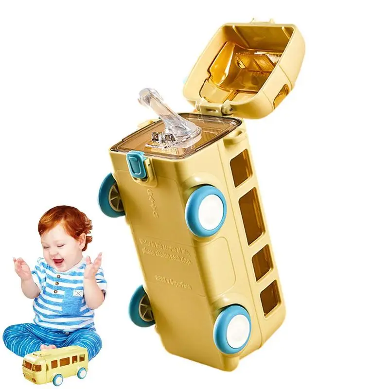 360 Leak-proof Girl Straw Cup Toddler Cup With Strap And Pop