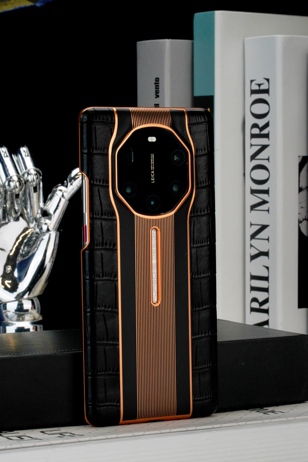 Чехол из натуральной кожи с крокодиловым узором для Huawei Mate40RS MATE50RS MATE60RS