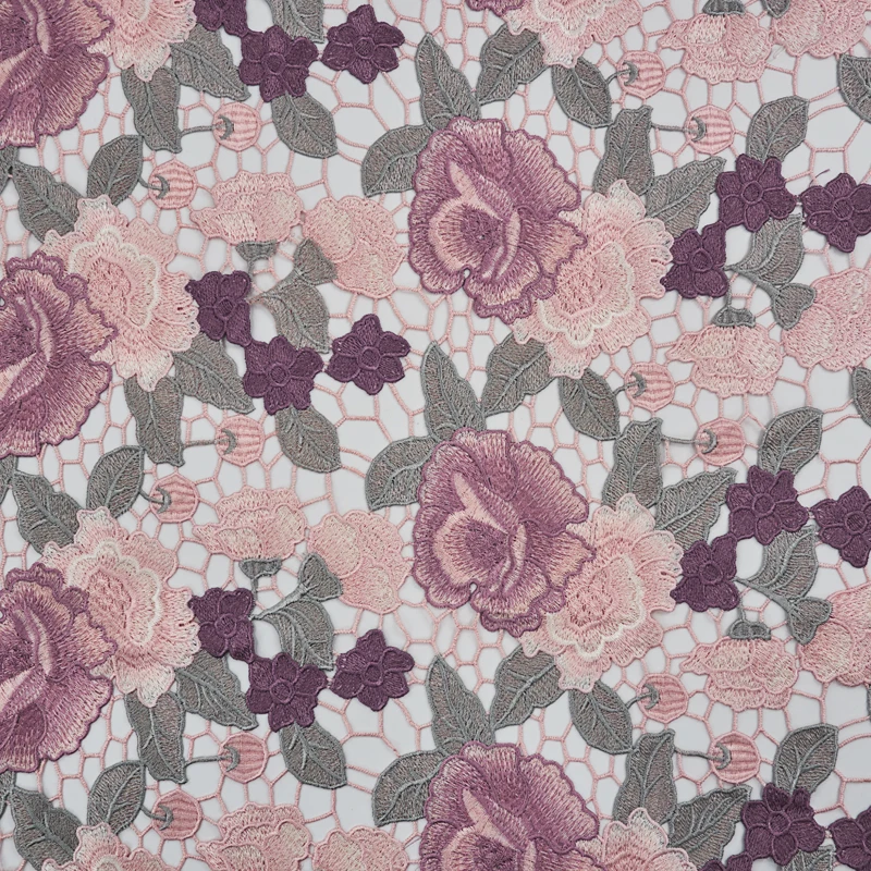 

Розовая, фиолетовая, Пионовая, сверхпрочная Водорастворимая кружевная Ткань Для платья Stoffen, тканевая Ткань Для шитья «сделай сам»