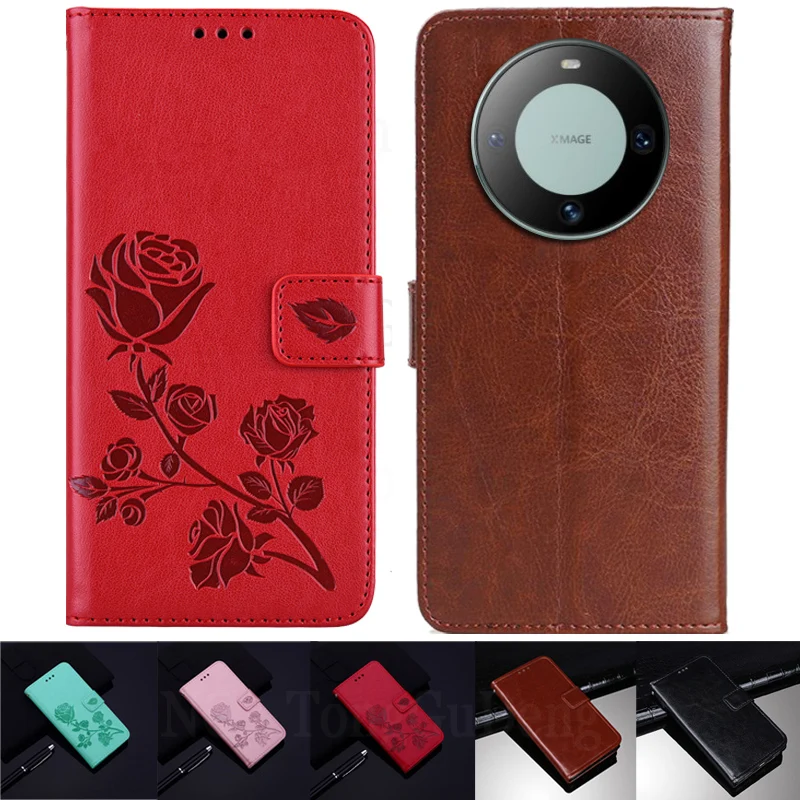 Чехол-кошелек для Huawei Mate 60 кожаный откидной чехол BRA-AL00 роскошный магнитный