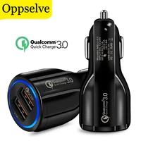 oppselve quick charge 3 0 dual usb car charger 5v3a turbo fast car charging mobile phone charger for iphone xiaomi car adapter