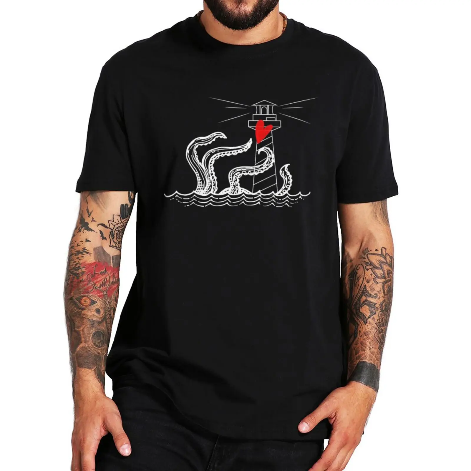 

Our Flag Means Death Lighthouse T Shirt OFMD TV Series Fans Gay Pirates T-Shirt For Men Women 100% Cotton Oversize Tshirts