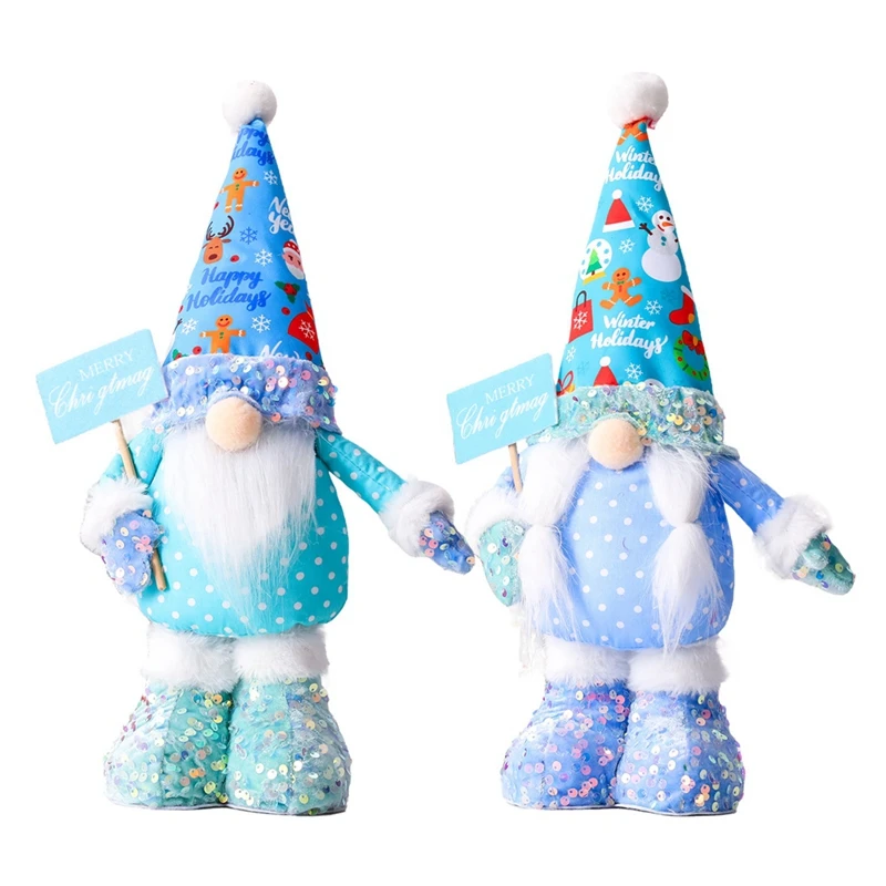 

Christmas Gnomes Plush Elf Faceless Doll Christmas Decorations Swedish Gnomes Scandinavian Ornaments For Home Decor