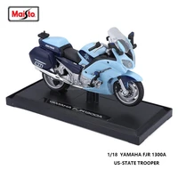 maisto 118 yamaha fjr 1300a us policie genuine motorcycle model collectible level gift toy static die casting model