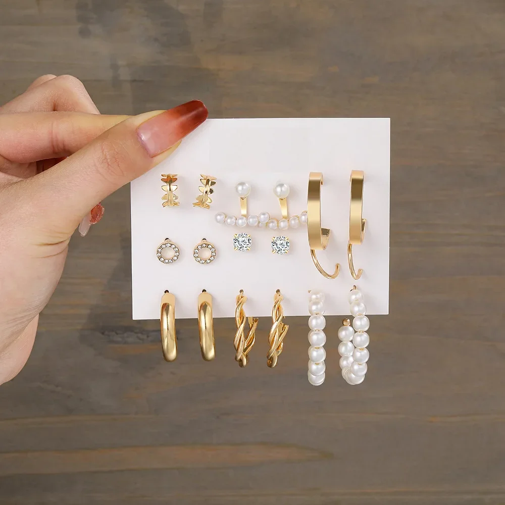 Новинка 2023 креативные простые элегантные женские серьги с жемчугом C-образной