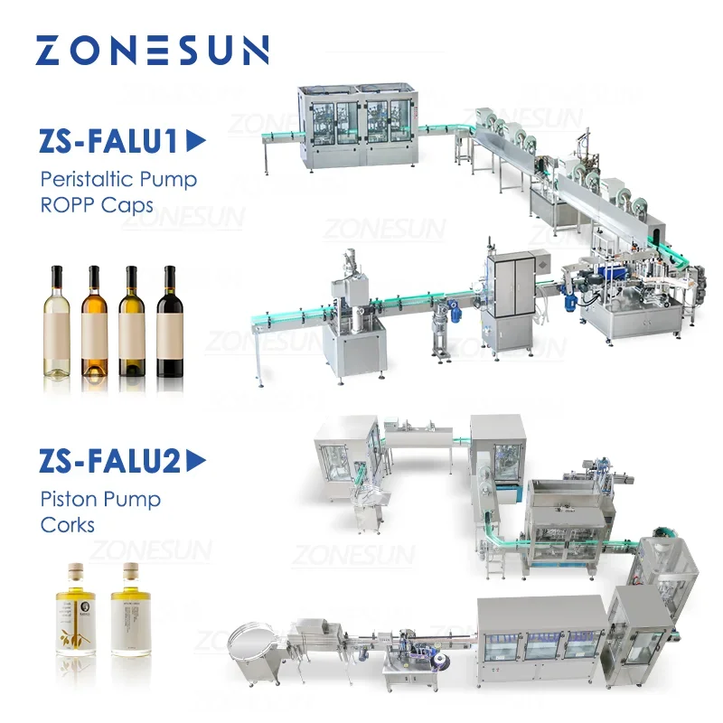 ZONESUN Изготовленная на заказ линия для бутылок жидкое оливковое масло паста