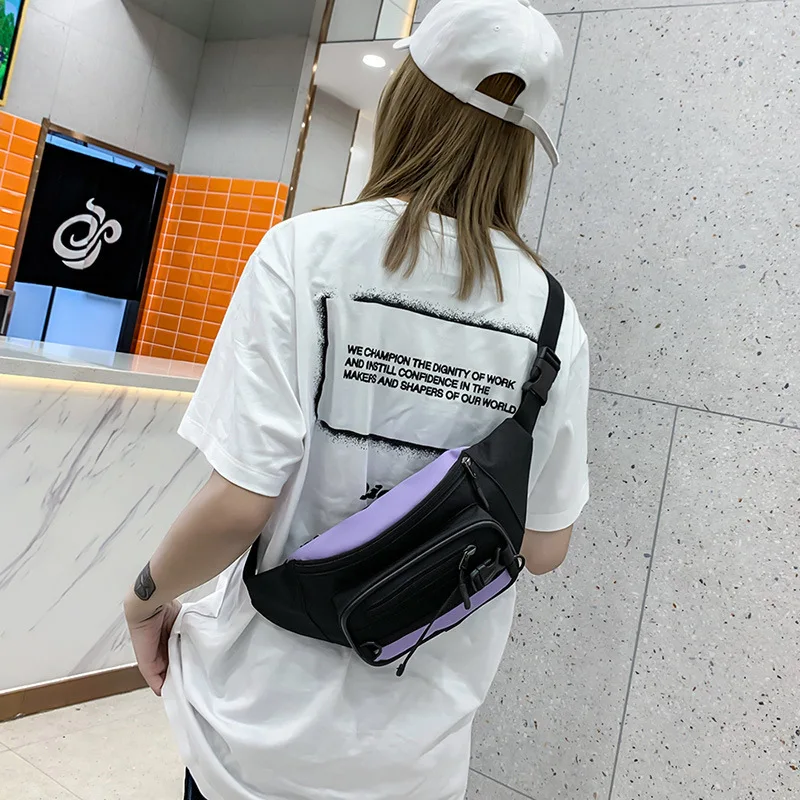 Foreign Trade Small Female 2022 New Wave Korean Mini Slung Cool Street Port Wind Chest Honey Disco Bag