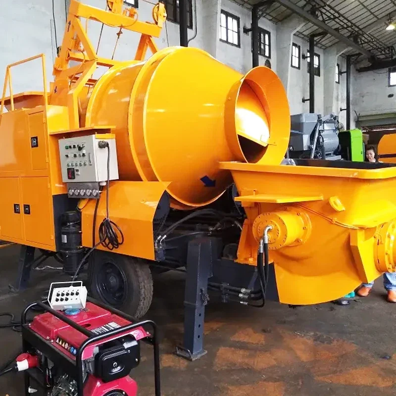 Дизельный Электрический мини-Бетономешалка насос 2024 горячая Распродажа