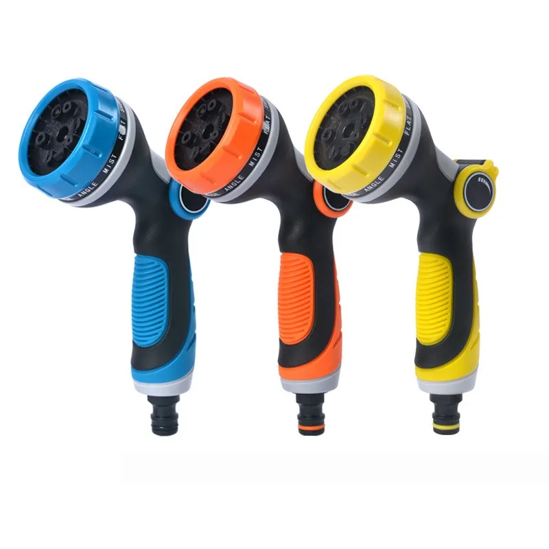 

10 Function Garden Water Gun Lawn Watering Irrigation Tools High Pressure Car Wash Thumb Push Spray Gun Hose Sprinkle Nozzle