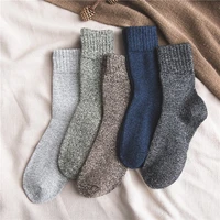5 pairs winter high quality super thick warm cashmere women socks colorful fashion women rabbit wool socks