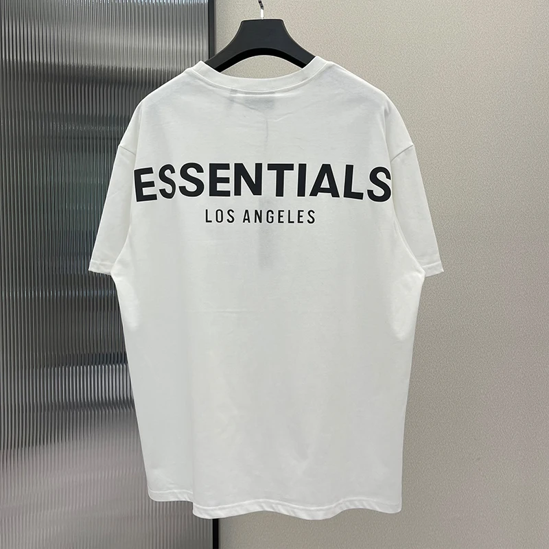 2023 Summer Streetwear Harajuku men's Essentials T-shirt 100Cotton High Street short sleeve Hip hop Loose Unisex Oversize Tees