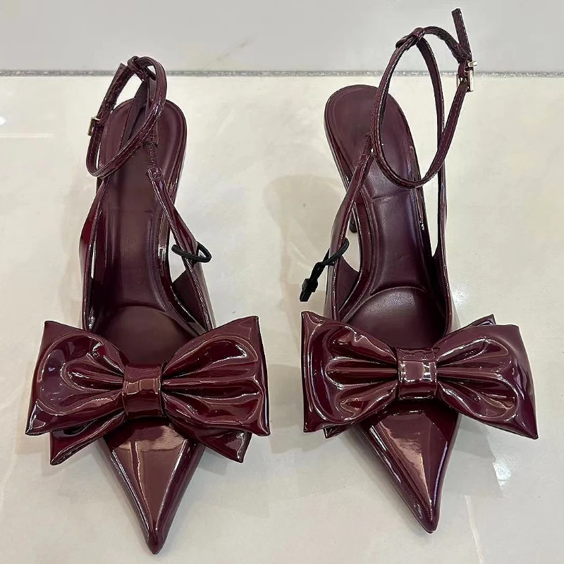 Брендовый дизайн босоножки на высоком каблуке для женщин пикантные красные