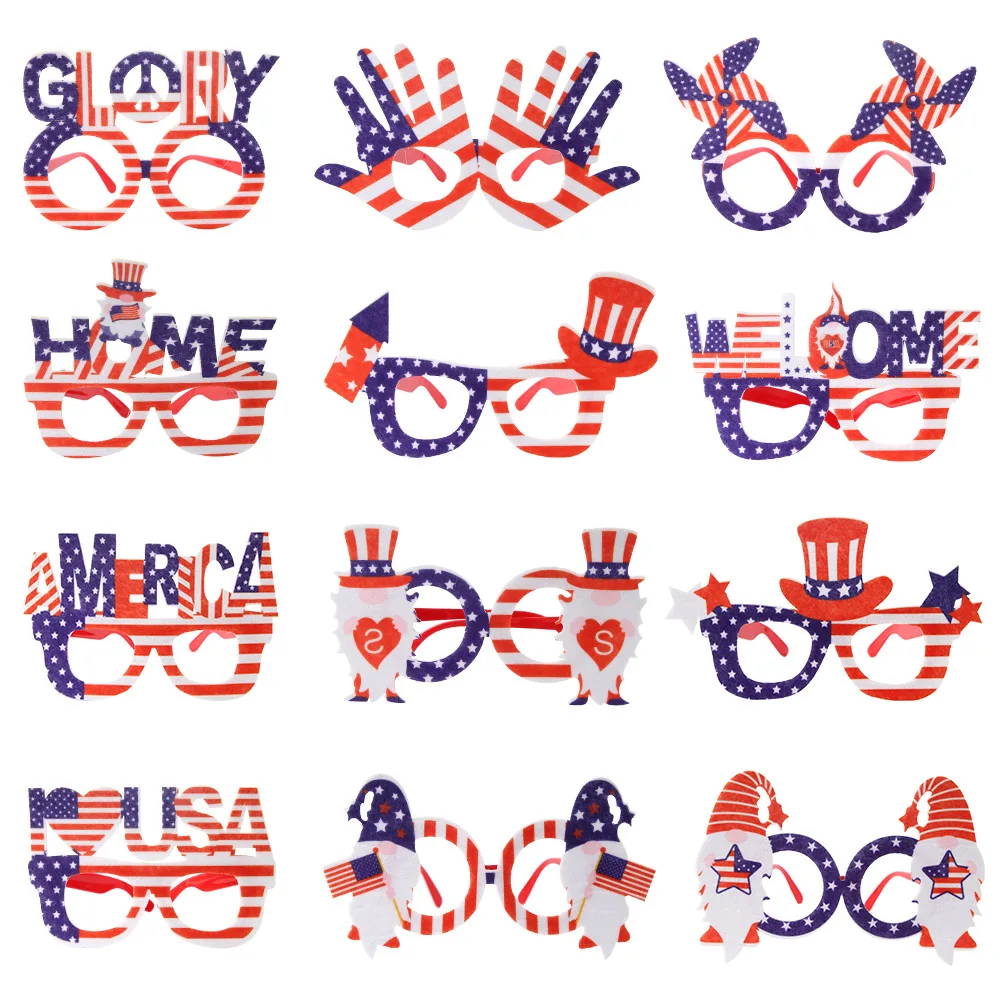 

Independence Day Party Decoration Glasses Adult Children National Day Theme Creative Toy Gift Flag Glasses