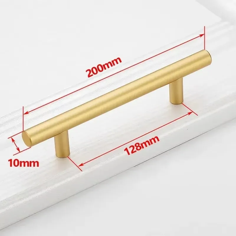 

Ручка для шкафа черная матовая золотая нержавеющая сталь