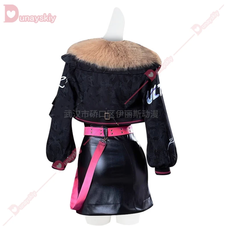 ULTRA C Azusawa Kohane косплей аниме PSCSF костюм униформа черное пальто платье парик