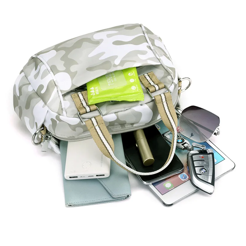 New Fashionable Women's Shoulder Bag,Multi-purpose Large Capacity Simplicity Canvas Tote,Nylon Lightweight Portable Handbag