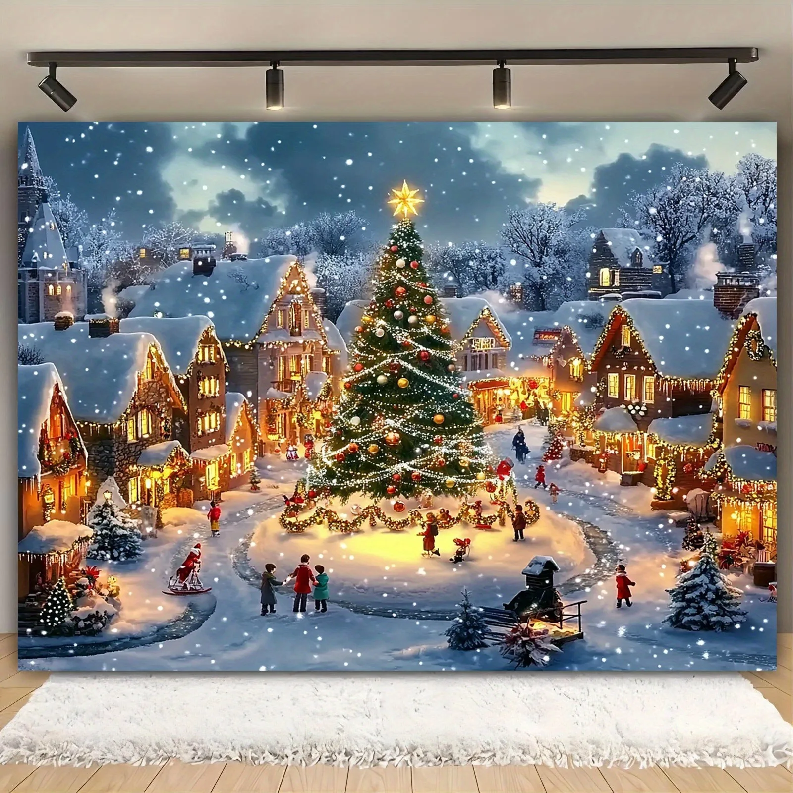 

Рождественская фоновая ткань