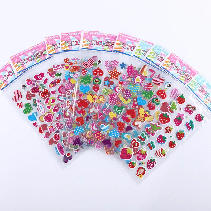 10 шт./партия Детские 3d-наклейки Смайлики наклейки на телефон ноутбук игрушки для