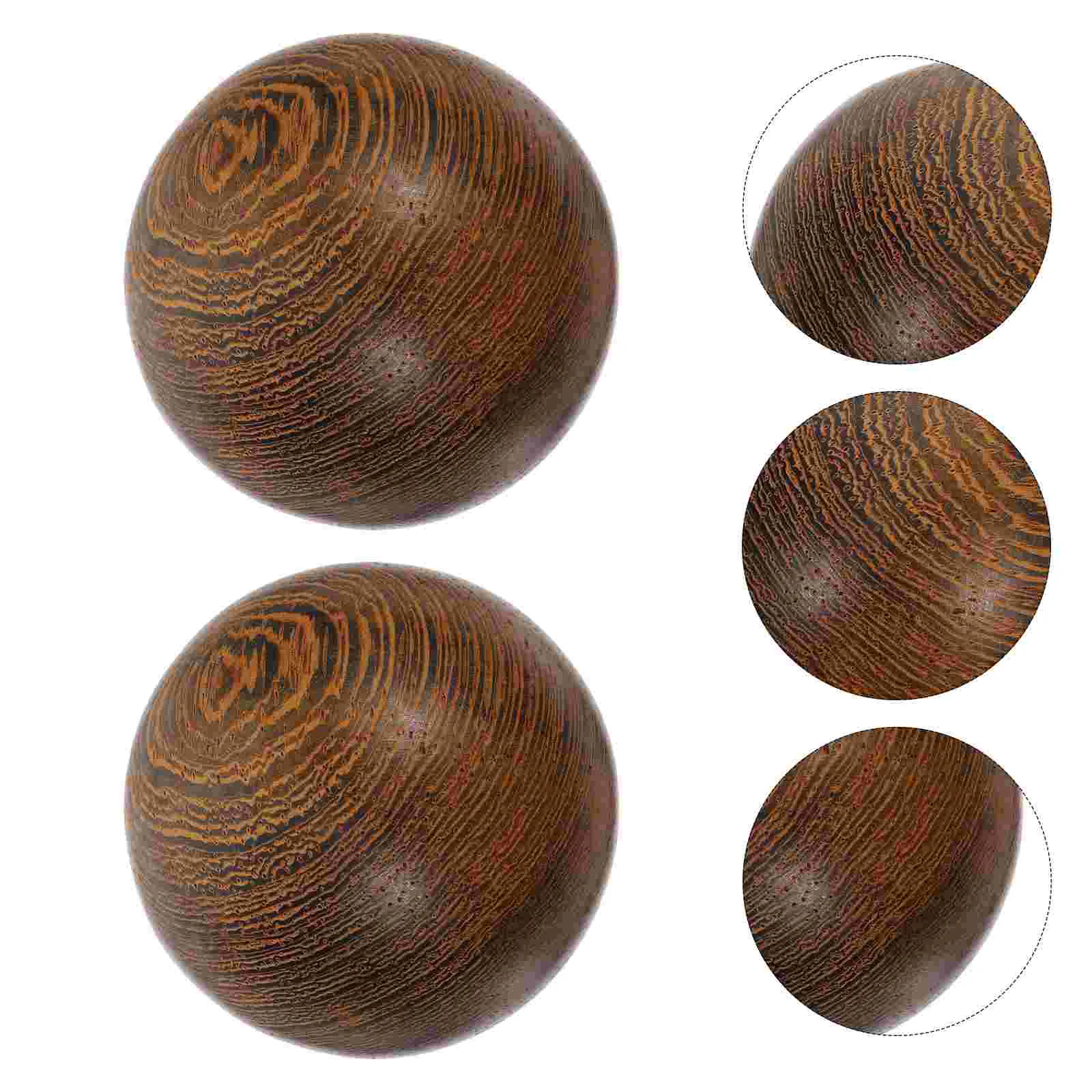 

1 Pair Hand Training Balls Muscle Stretch Balls Delicate Ornamental Red Rosewood Balls for Adults
