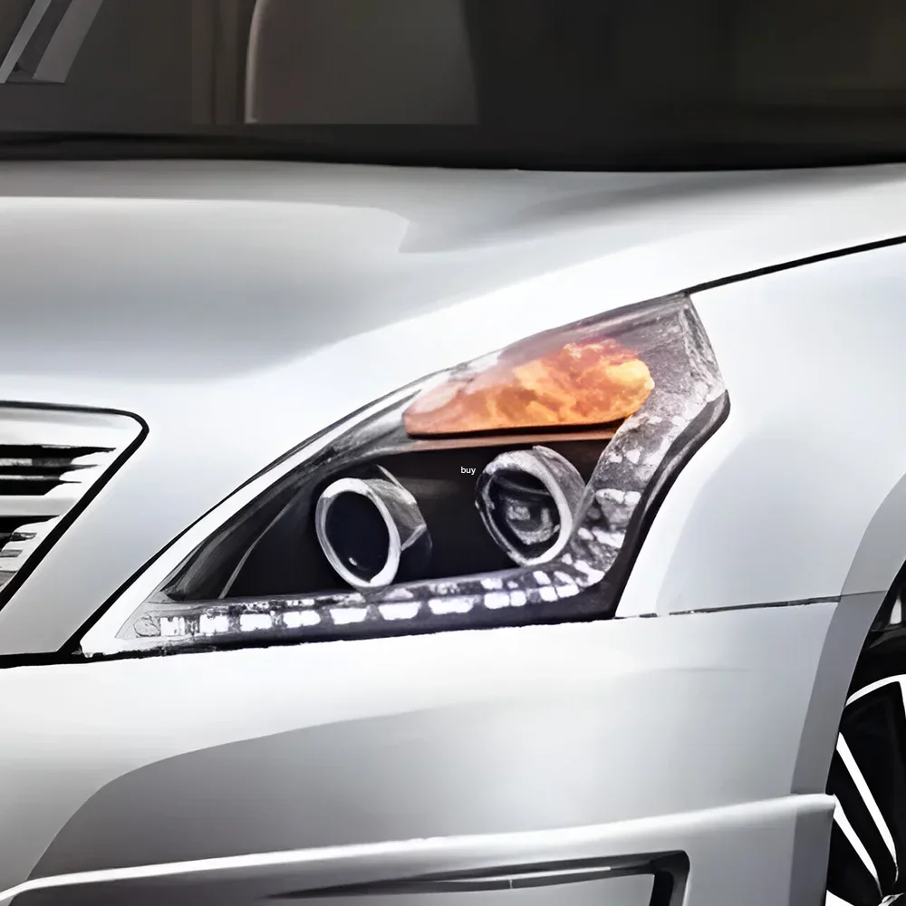 Фото Автомобильные фары для Nissan Altima 2008-2012, светодиодные передние лампы автомобиля в сборе, обновление, высокое качество, 2 линзы проектора, инструменты, аксессуары №2