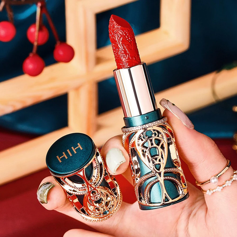 Губная помада с резьбой в китайском стиле, 4 цвета, водостойкая ...