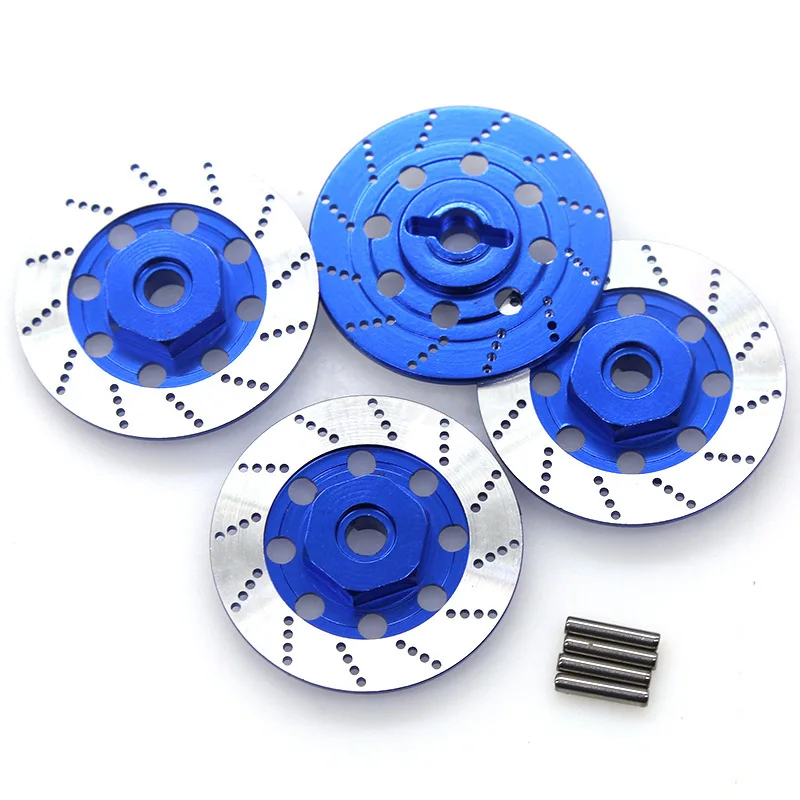 

4PCS Metal Brake Disc Wheel Rim Box Metal Hex Adapter 12mm for 1/10 Sakura D4 On-Road Racing RC Car Parts