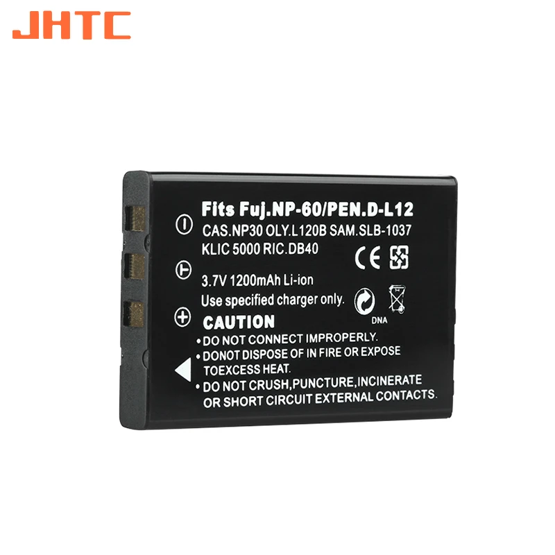 Аккумулятор FNP-60 FN P60 емкостью 1200 мАч для Fujifilm F50I F501 F401 F402 F410 SLB 1137 1037 CNP-30 K5000 D-Li2 Li-20B