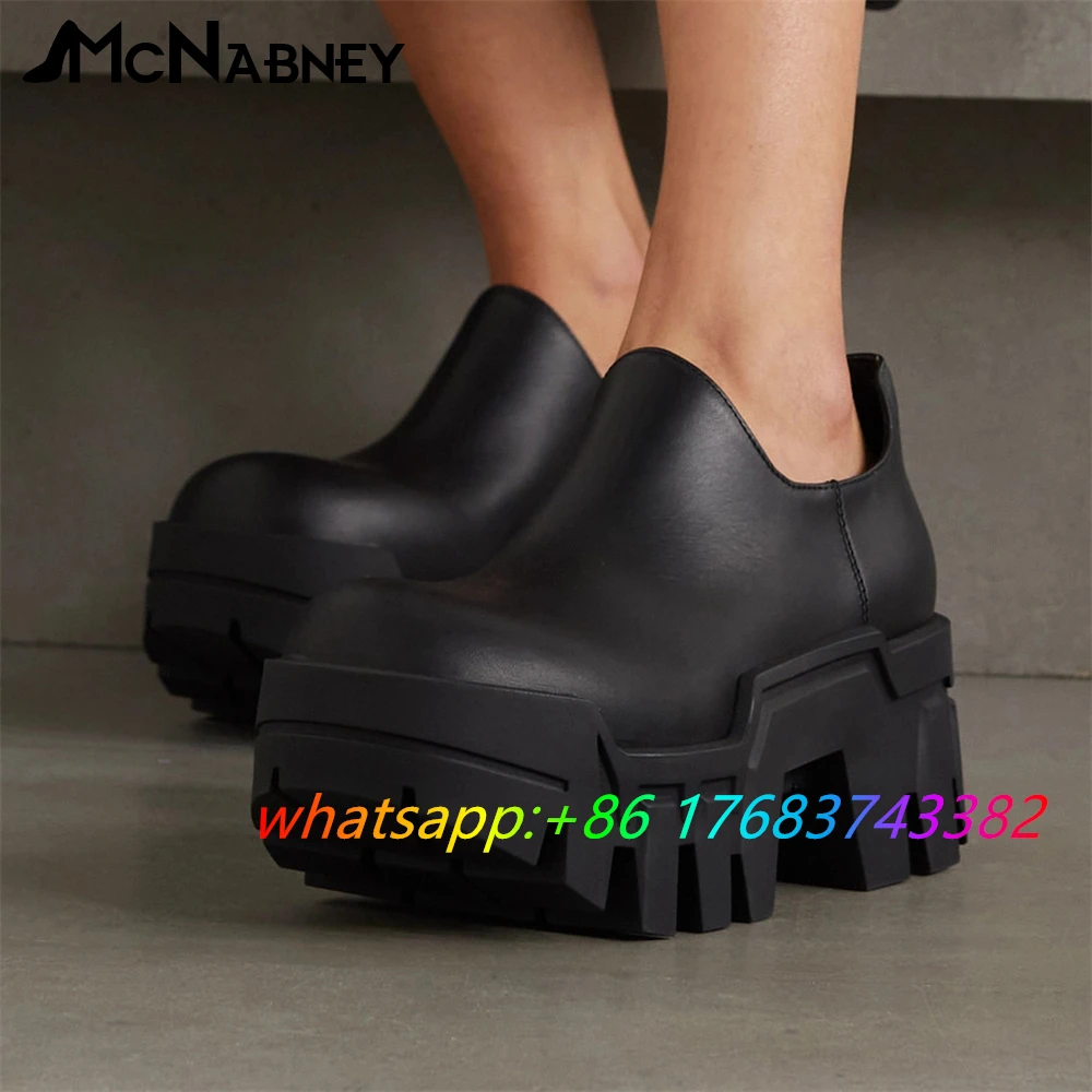 

Men's Big Toe Leather Shoes Designer Style Flat Shoes Platform Heightening Casual Business Shoes Fashion Novelty Slip On Shoes