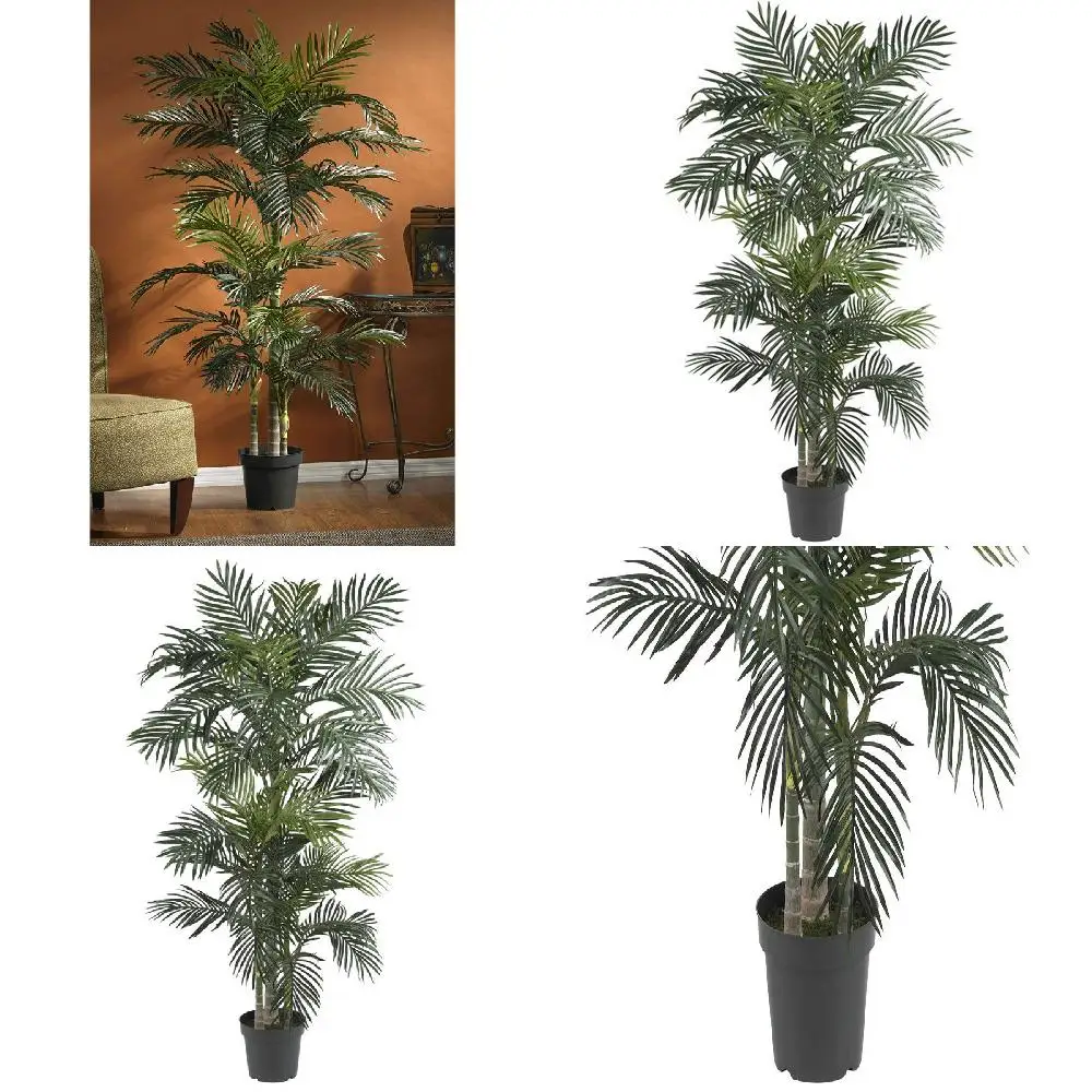 

Coolish and Tropical Silk Feelful. Tropical Feelful Green Coolish Golden Cane Palm Silk Artificial Tree: An Exquisite Decoration