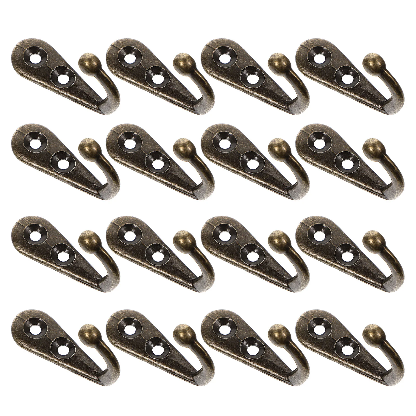 

24Pcs Wall Mounted Durable Robe Hook Coat Hook Hanging Hook Coat Hanger for Home