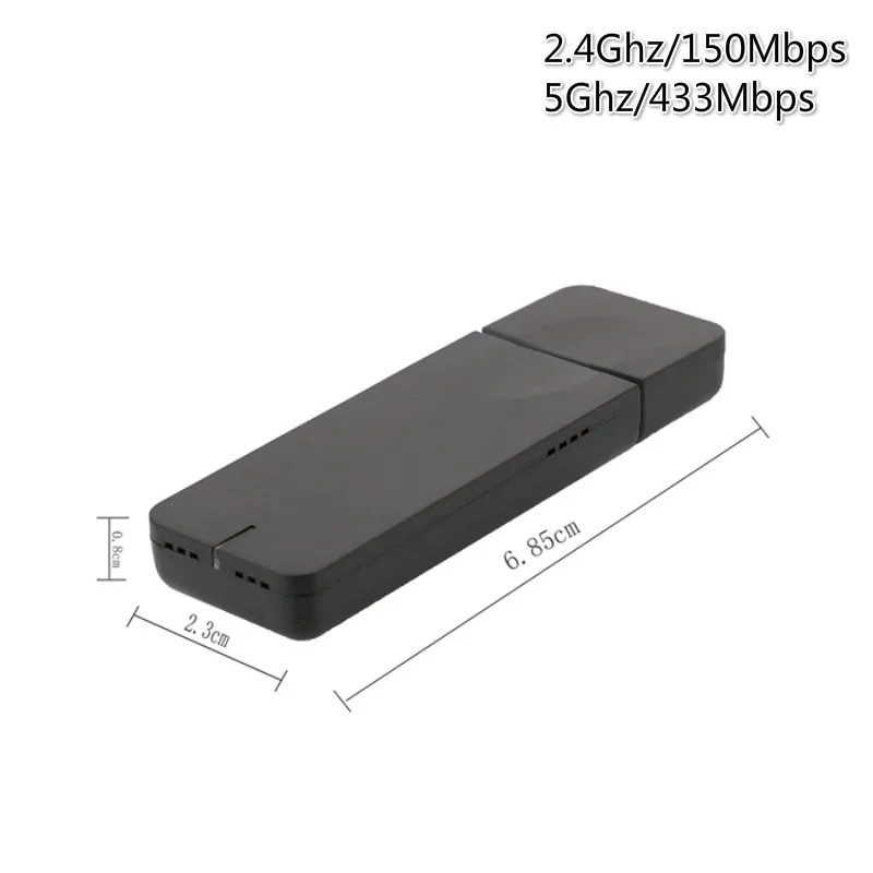 802.11AC 600 Мбит/с Wi-Fi USB Mini MTK7610 2 4 г/5 8 г двухдиапазонный Wi-Fi-адаптер дальнего действия