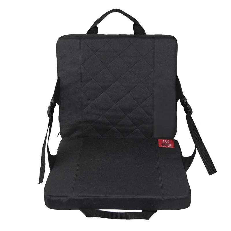 

Portable Heated Stadium Seats Cushion For Bleachers With Back Support For Sports Events,Camping,Travelling
