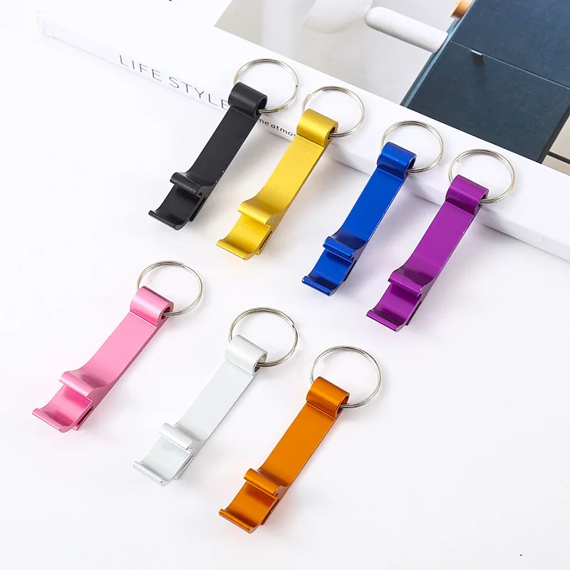 

Beer Bottle Openers Metal Keychain Beverage Corkscrew Small and Practical Easy to Carry Open the Lids of Beer Bottle Easily