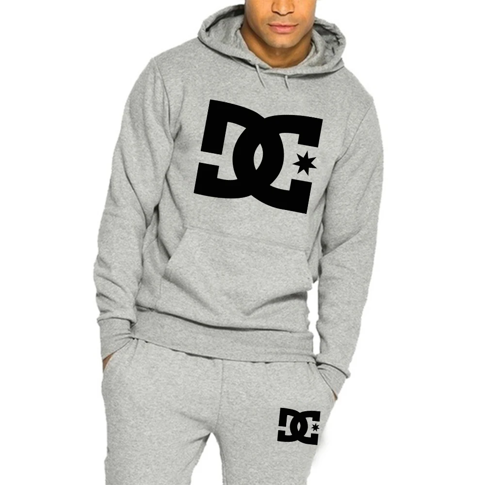 

2022 New Fashion Sportswear Men's 2 Piece Sweater + Sports Pants Sportswear Hoodie Casual Men's Hoodie Set