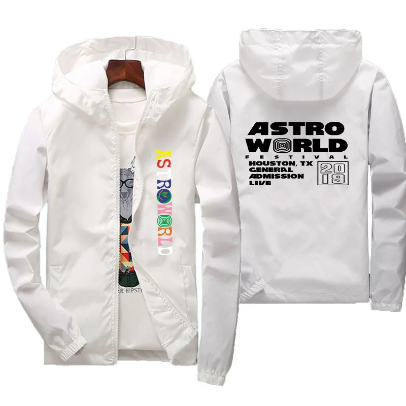 

2021 Men's AST2019 jacket thin long sleeve print military jacket hooded 201windbreaker zipper coat brand clothing