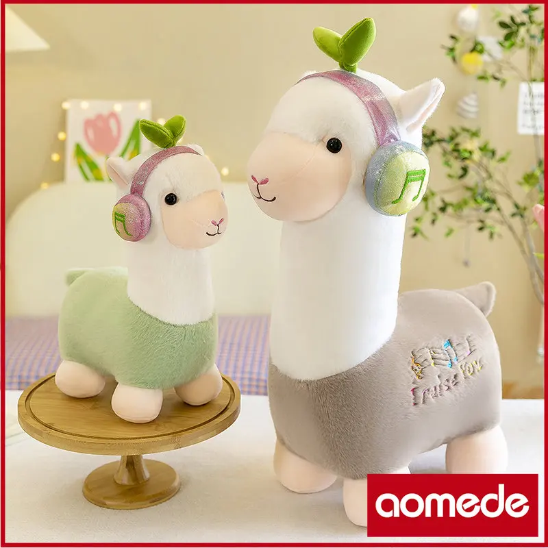 

aomede Cute Alpaca Doll Sofa Doll Bed Sleeping child Gift filling big plush toy bulk wholesale pillow ornament comfort cushion